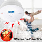 2 Pack 10 Year Battery Operated Smoke and Carbon Monoxide Detector, Portable Fire Co Alarm for Home and Kitchen (White)