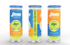 Penn Tribute Tennis Balls - All Courts Felt Pressurized Tennis Ball, 12 Cans, 36 Balls