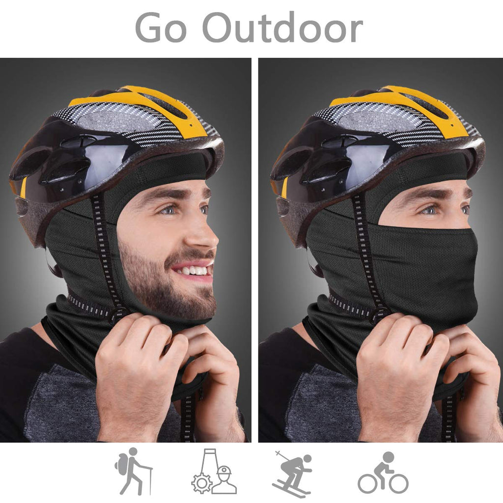 Ski Mask for Men Women, Balaclava Face Mask, Shiesty Mask UV Protector Lightweight for Motorcycle Snowboard Black