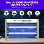 mafiti 2 Pack 20w Bug Zapper Fly Traps Indoor Electric Mosquito Zapper Fly Killer Gnats Fruit Trap for Home Restaurants Kitchen Garden