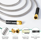 GARDEN Cesun 10 Feet Metal Garden Hose Lightweight Portable DURABLE Cool to The Touch