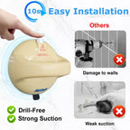 Shower Grab Bars, Drill-Free Shower Grab Bars for Seniors, Shower Handle for Elderly, Post-Surgery, Pregnant, Cream