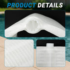 Aumzong Swimming DE Pool Filter Grids Compatible with Hayward Pro-Grid DE4820,Micro Clear DE4800 and DE480S,for Penair FNS Plus Grid Set 48 Sq.Ft. (24 inch Height)