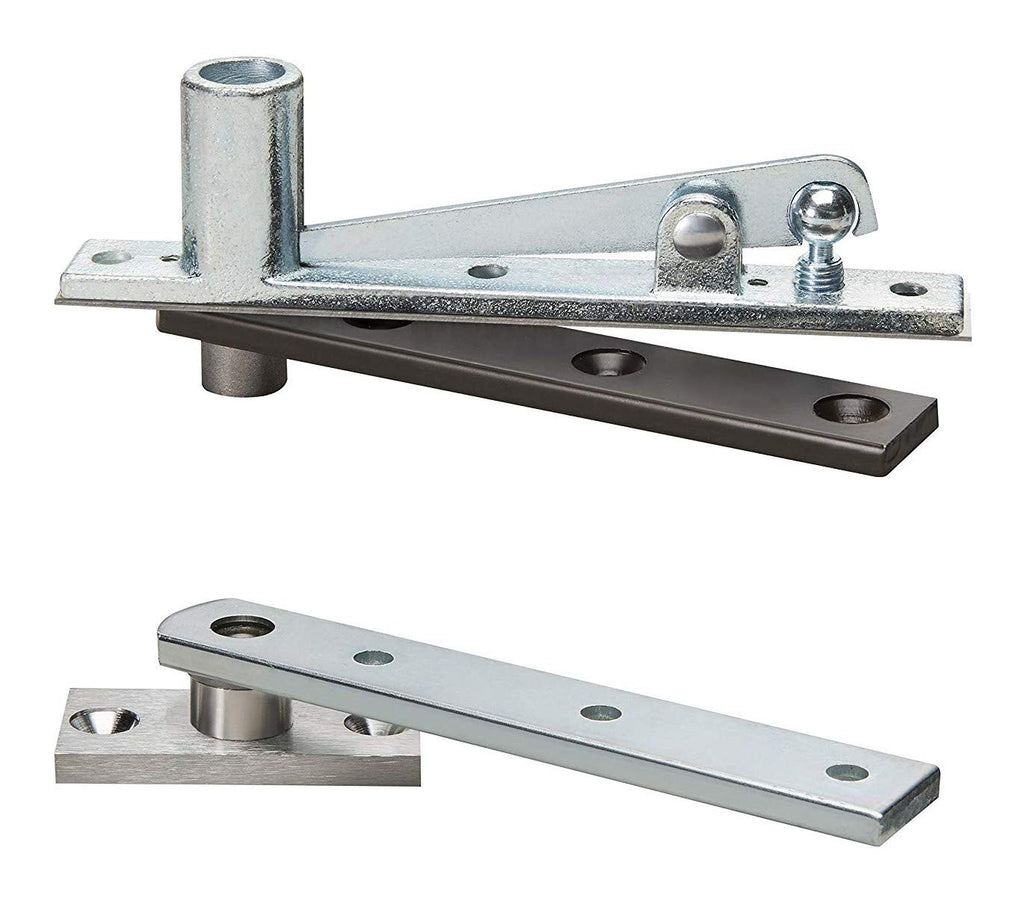 Rixson (Assa Abloy) Center Hung Pivot Hinges, Model 128-3/4, Interior Doors up to 3' 6"x 8' 6" (250 lbs.), Color: Satin Chrome (626)