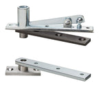 Rixson (Assa Abloy) Center Hung Pivot Hinges, Model 128-3/4, Interior Doors up to 3' 6"x 8' 6" (250 lbs.), Color: Satin Chrome (626)