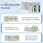 Mybow Neck Stabilizer Wedge Surgery Pillows for Sleeping Upright Head Straight Medical Positioning Wedge Recliner Wheelchair Neck Support Side Sleeper Head Positioner Elderly Disabled Bedridden