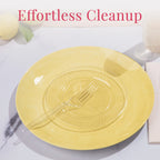 Prestee 300 Plastic Forks Heavy-Duty, Heavyweight Plastic Silverware Forks, Fancy Plastic Cutlery, Elegant Disposable Forks Pack, Bulk Disposable Flatware, Silver Forks for Christmas Holiday (clear)
