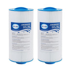 AmiBron 5CH-402 Replaces Tuff Spa Filter, Compatible with Sundance Spas 6540-723, Pleatco PJW40SC-F2M, Filbur FC-2811, Unicel 5CH-402, Del Sol Spas, 2" Male Thread/MPT 40 sq.ft. Hot Tub Filter 2 Pack
