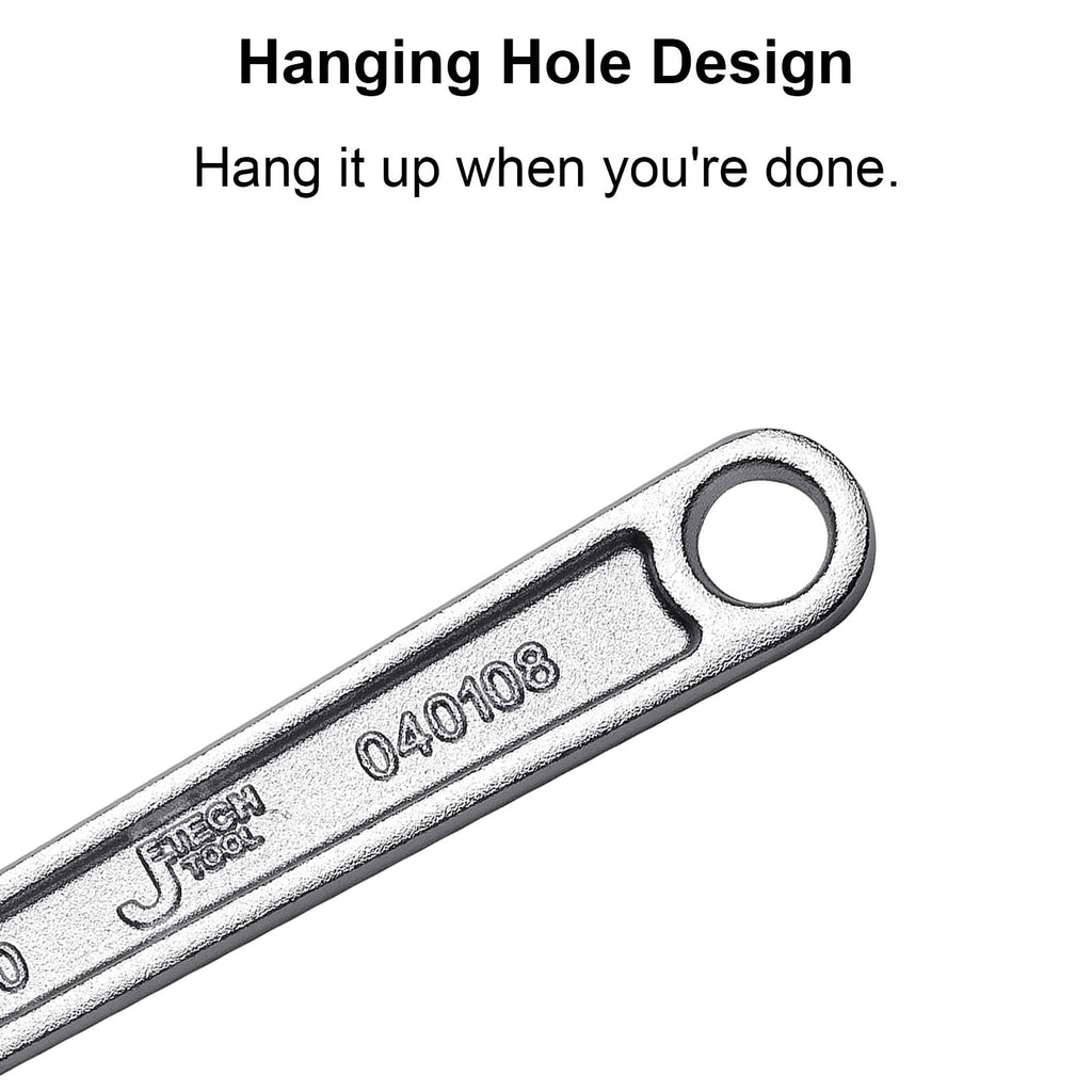 Jetech 8 Inch Adjustable Wrench - Professional Shifter Spanner with Wide Caliber Opening