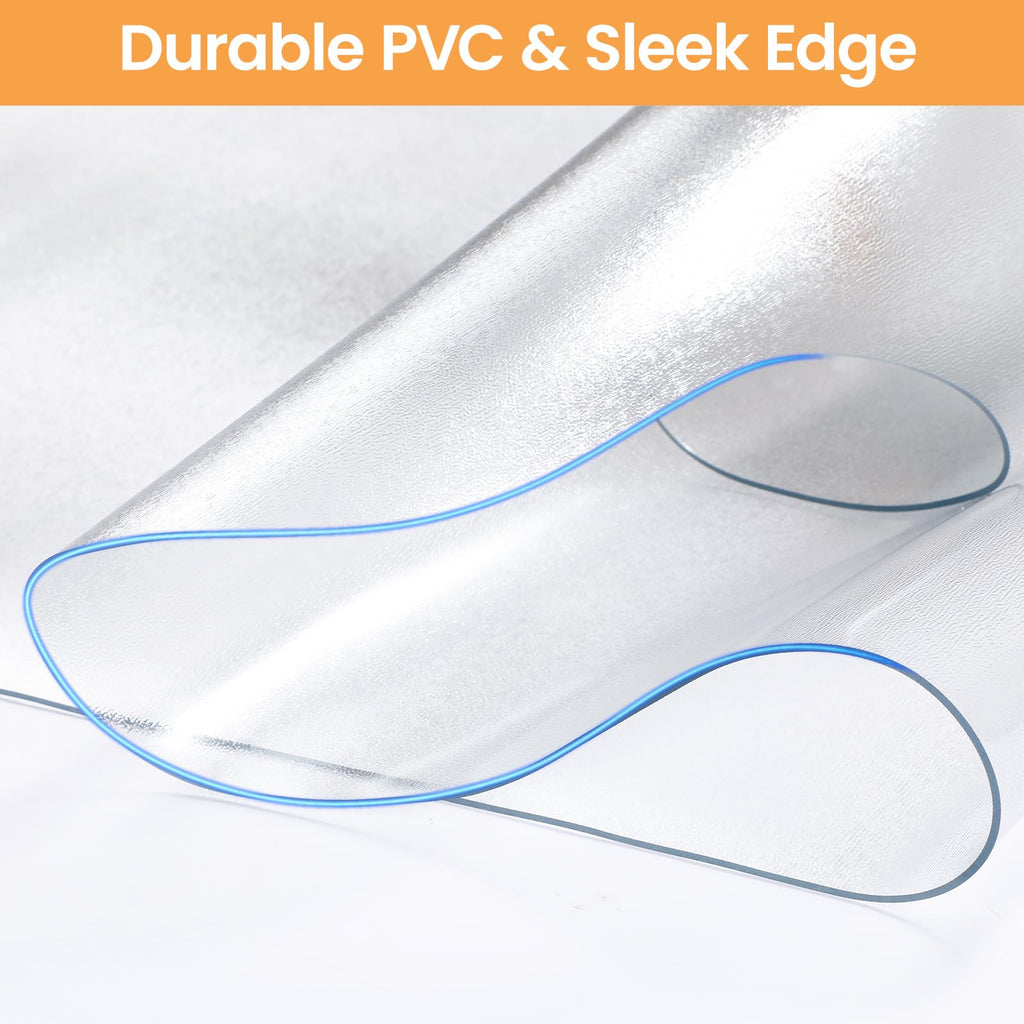 Yecaye Desk Chair Mat for Hardwood Floor, 48"×36" Office PVC Computer Chair Mat, Floor Protector for Rolling Chairs