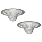 1.0" Small Drain Strainer, Sink Drain Hair Catcher, Bathroom Sink Drain Strainer, 2PCS Drain Mesh Baskets for Laundry, Mop Pool, Utility, Slop, RV Sink, Stainless Steel Drain Filter