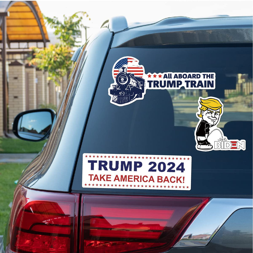 The Original Trump 2024 Stickers -100pcs (Extra Large), Bumper Sticker, Trump Decal for Laptop, Phone, Car, Water Bottle
