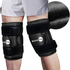 AiricePac Ice Pack for Knee Pain Relief, Reusable Gel Ice Wrap for Injuries, Swelling, Knee Replacement Surgery, Cold Compress Therapy for Arthritis, Meniscus Tear and ACL, Black
