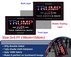 Trump 2024 Flag 3x5 Donald Trump 2024 Take America President Back Flags Made in USA Outdoor Double Sided 3 Ply Heavy Duty Banner with 2 Brass Grommets UV protection Fade Resistant for Indoor Outdoor
