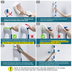 TAILI Shower Grab Bar Suction Grab Bars for Bathtubs and Showers for Elderly, Shower Grab Bars for Seniors Bathroom Safety Handle for Elderly, Handicap Balance Assist Bath Handle No Drilling Removable