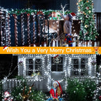 Ollny Christmas Lights 1000 LED 330 FT, IP67 Waterproof Plug in Christmas Tree Lights with Remote, 8 Modes, 3 Timers, Dimmable, House Xmas Indoor Decorations Outdoor Christmas Lights (Cool White)