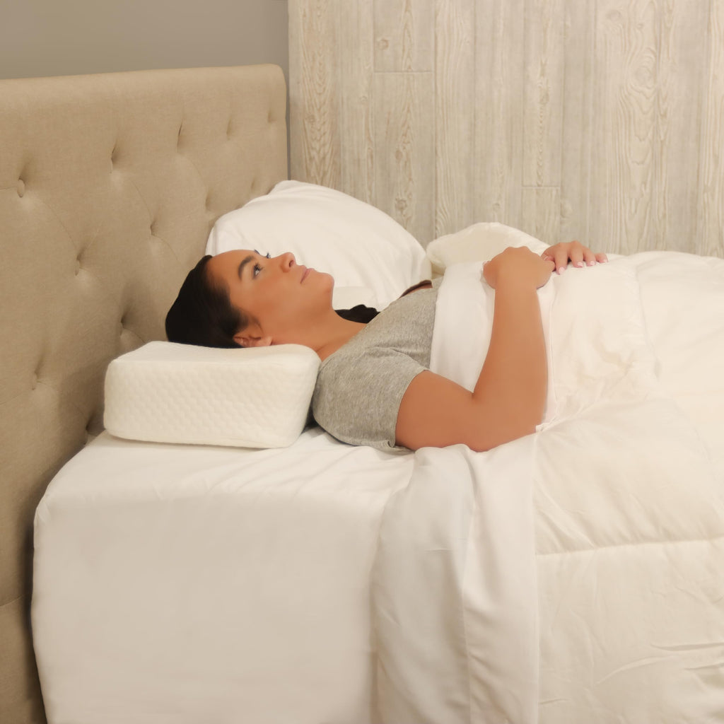 Therapeutica Lite Cervical Orthopedic Foam Sleeping Pillow; for Neck, Shoulder, and Back Pain Relief; Helps Spinal Alignment; Back and Side Sleeping, Medium Firm - Large