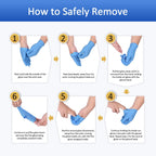 Schneider Nitrile Exam Gloves, XL, 200-ct Box, 4 mil, Blue Gloves Disposable Latex Free, Powder Free Medical Gloves for Cooking, Cleaning, Examination