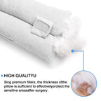 Mastectomy Pillow Hysterectomy Pillows C Section Recovery Must Haves Essentials Products Seat Belt Cushion Post Surgery Gifts for Women Breast Pillow Cushion with Insert Ice Pockets