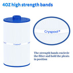 Cryspool® 08008 Filter Compatible with PCS75N, Maax Spas, 100594, C-8475, FC-3320, 75 Sq. Ft Spa Filter Cartridge, 1 Pack