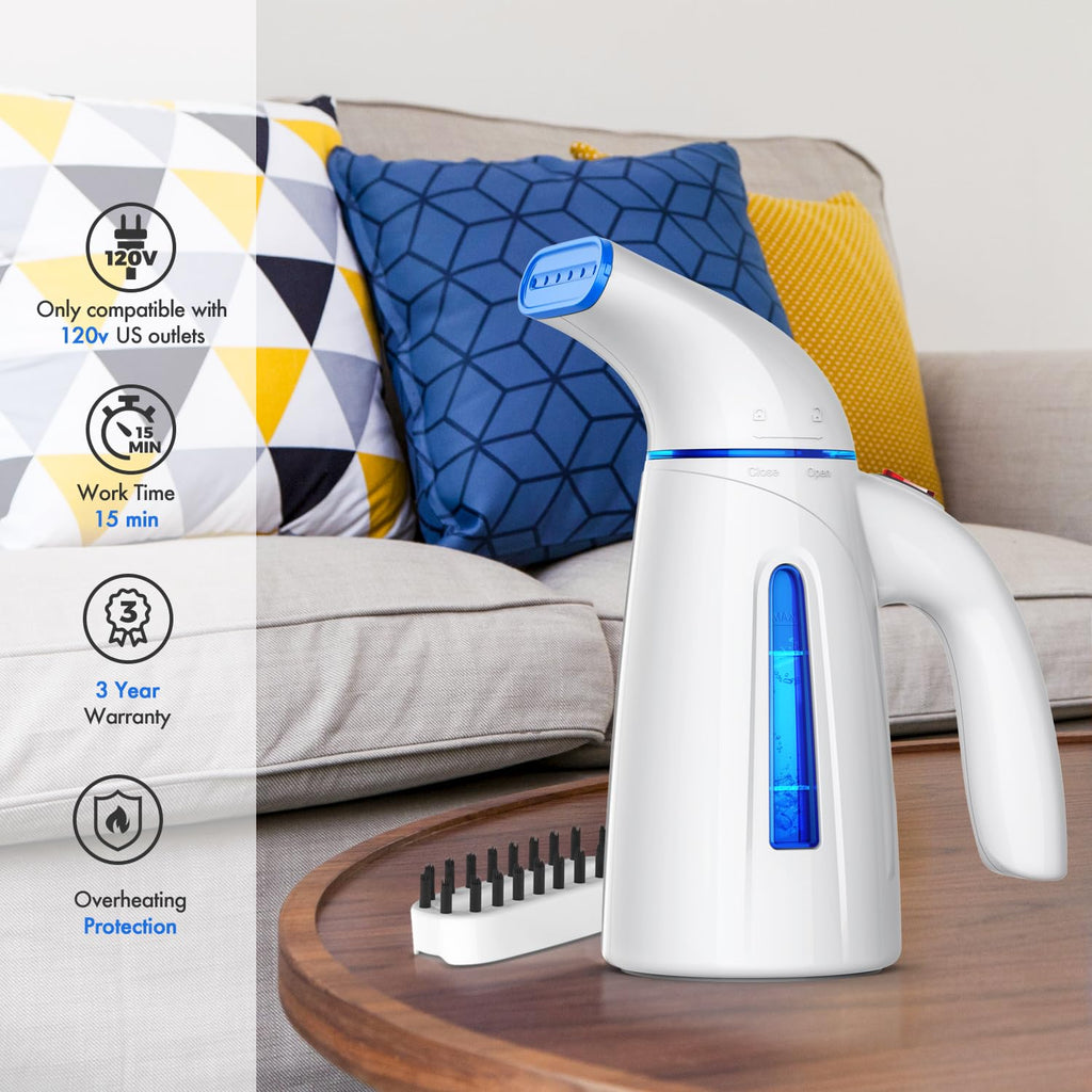 OGHom Steamer for Clothes Steamer, Handheld Clothing Steamer for Garment, 240ml Portable Travel Steam Iron (Only for 120V)