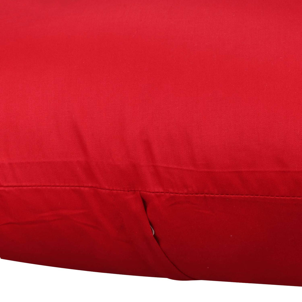 Thmyo 4-Pack 100% Cotton Comfortable Solid Decorative Throw Pillow Case Square Cushion Cover Pillowcase Sublimation Blank Christmas DIY Throw Pillow Covers for Couch Sofa(18x18 inch/ 45x45cm,Red)