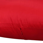 Thmyo 4-Pack 100% Cotton Comfortable Solid Decorative Throw Pillow Case Square Cushion Cover Pillowcase Sublimation Blank Christmas DIY Throw Pillow Covers for Couch Sofa(18x18 inch/ 45x45cm,Red)