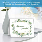 Blank White Cards and Envelopes 100 Pack, Ohuhu 5 x 7 Heavyweight Folded Cards and A7 Envelopes for DIY Christmas Greeting Cards, Wedding, Birthday, Invitations, Thank You Cards & All Occasion