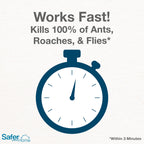 Safer Brand Home SH110SR Indoor Ant, Fly, Roach, Spider, Silverfish & Flea Killer Ready-to-Use Spray with Eco-Friendly Concentrate Refill – Made with Natural Oils – 24 fl oz RTU, 2.2 fl oz concentrate