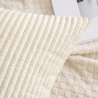 MIULEE Pack of 2 Corduroy Pillow Covers Soft Soild Cushion Cases Decorative Square Christmas Throw Pillow Covers Cream White Pillowcases for Sofa Bedroom Car 18 x 18 Inch 45 x 45 Cm