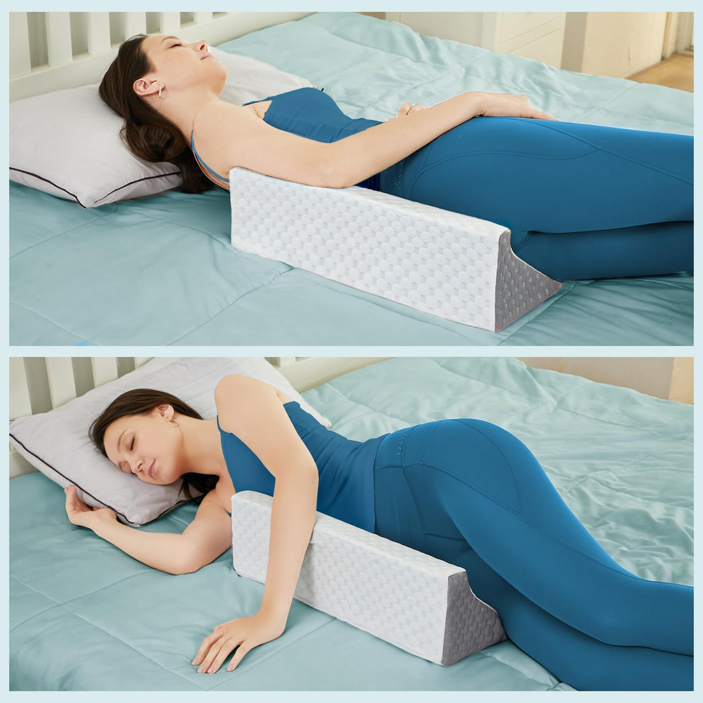 Loeysu Wedge Pillow for Sleeping, Side Sleeper Body Back Positioners for Back Pain, Preventing Bedsores, After Surgery, Pregnancy Support, Ankle Support, Bed Wedge Pillow for Side Sleepers