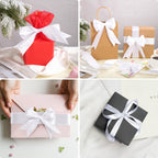 White Ribbon, 120 Yards 1-1/2 inch White Satin Ribbon Stocking Stuffers for Gift Wrapping Flower Bouquet Bow Making Wedding Party Christmas Decorations