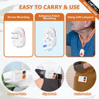 CallToU 1000FT Caregiver Pager Wireless Call Button Elderly Monitors with Vibration Digital Display Low Power Reminder, Nurse Alert Button Call Bell for Patients 2 Portable Receiver 3 SOS Call Button