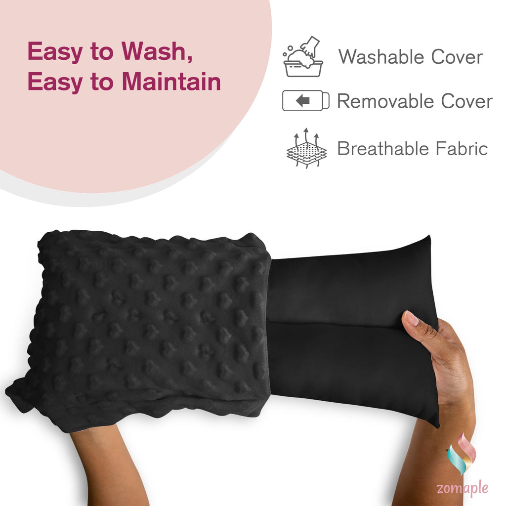 Hysterectomy Seat Belt Pillow - Recovery After Double Mastectomy, Heart, Abdominal, Breast Reduction & Augmentation, Tummy Tuck, C Section Surgery - Gel Pack Included- Seatbelt Pillow Gifts for Women