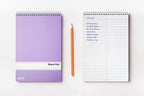 Steno Pads Spiral 6x9, 10 Pack, Gregg Ruled, 80 Sheets, Assorted Pastel Covers, Steno Notebooks Top Spiral for Note Taking