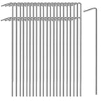 Oligei 45 Pack Tent Stakes, Stakes for Outdoor Decorations, Tent Stakes Heavy Duty, Metal Stakes, Tent Garden Stakes for Gardening & Canopies, Outdoor Christmas Decorations