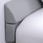 MABOZOO Pillow Wedge for Headboard Gap,Light Grey Bed Wedge Gap Filler King Size,Foldable Bed Wedge Pillow for Headboard, Foam Mattress Gap Filler,76"x6"x6"