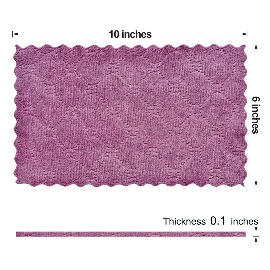 OstWony 12PCS Kitchen Towels Dish Cloths, Reusable Cleaning Rags 10x6in