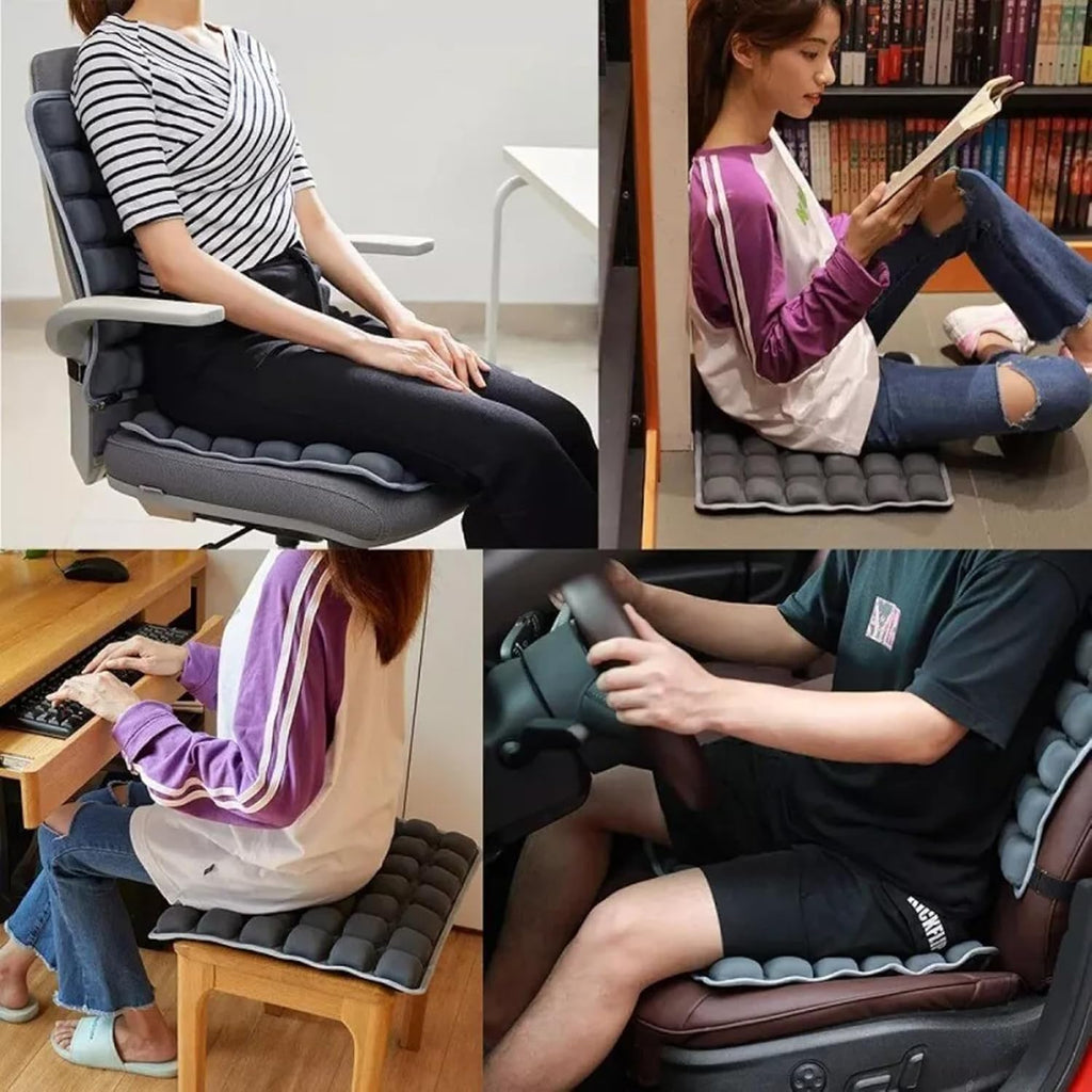 Travel Cushion, 3D Air Cell Comfortable Travel Air Seat,Self-Inflatable Portable Airplane seat Cushion for Car, Office Chair, Wheelchair