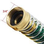 GARDEN Hose Extension Adapter Kink Protector Brass - Stainless Steel Coil Spring