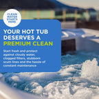 FROG Pipe & Jet Cleanser for Hot Tubs - Single Dose Deep Clean Purge Cleaner Packets for Clear Water - Prefilled for Hot Tubs to 600 Gallons - 2 Pack