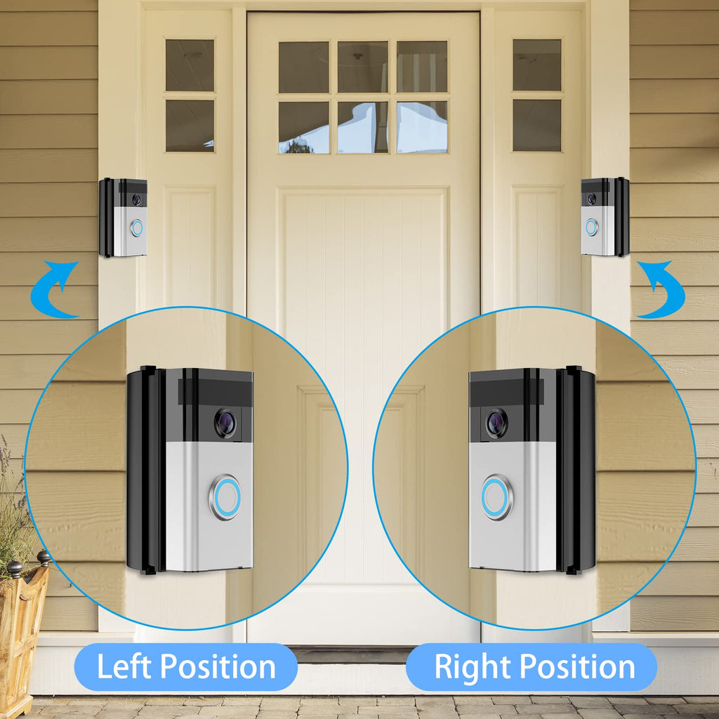 Adjustable 30 to 55 Degree Doorbell Angle Mount Compatible with Ring/Blink Video Doorbell/Battery Doorbell, Replacement Angle Adjustment Adapter Mounting Bracket Wedge Kit