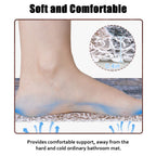 Shower Mat Non-Slip, Soft Comfort Bath Mat with Drainage Holes, PVC Loofah Massage Bathmat for Shower,Tub,Bathroom,Wet Areas, Quick Drying