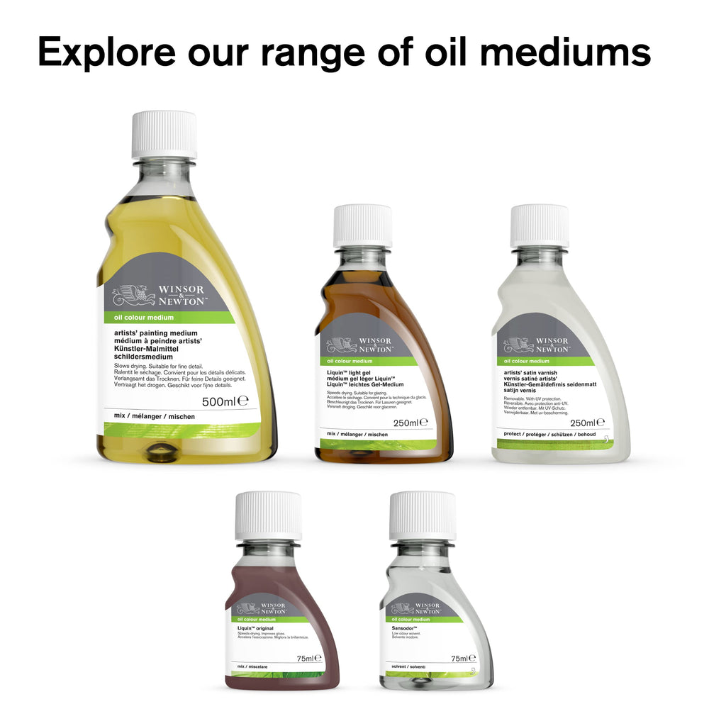 Winsor & Newton Sansodor Drying Poppy Oil, 75ml (2.5oz) Bottle