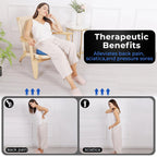 SERENESITZ Serene Sitz Orthopedic Seat Cushion, Serensitz Orthopedic Seat Cushion, Ergonomic Memory Foam Seat Cushion for Office Chair Cushion, Car Seat, Airplane, Sciatica & Back Pain Relief (Navy)