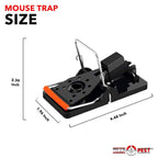 Trap A Pest Mouse Traps - Reusable Snap Traps for Mice, Rodents and Pests, Sanitary Safe Mousetraps That Work - Indoor and Outdoor Effective Mice Traps (6 Pack)
