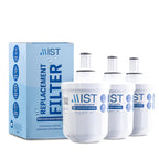 MIST DA29-00003G Water Filter Replacement for Samsung, Refrigerator Water Filter compatible with Aqua-Pure Plus, RSG257AARS, DA29-00003F, DA29-00003A, HAFCU1, HAFIN1/EXP, HAFIN2/EXP (3 pack)