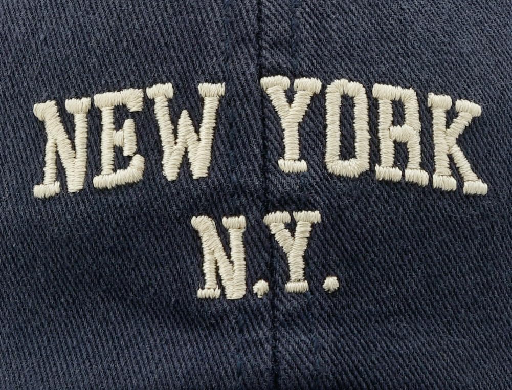 Top Baseball Caps for Women-Men Outdoor Baseball Hats New York Golf Sports Hat Curved-Brim UV Protection Navy