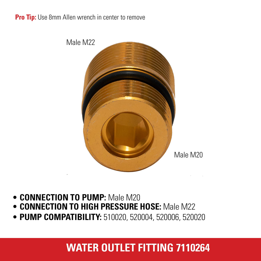 Simpson Cleaning 7110264 Water Technologies Axial Cam Pressure, Washer Pumps, Gold