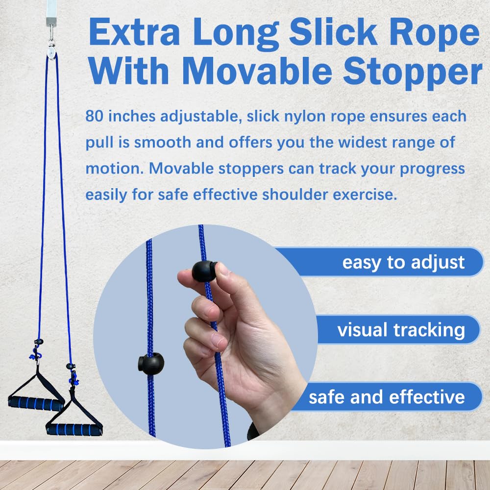 Shoulder Pulley for Physical Therapy, Pulleys for Shoulder Rehab Over Door, Shoulder Pulley Over The Door Physical Therapy, Door Pulleys for Physical Therapy, Arm Pulley, Over The Door Pulleys